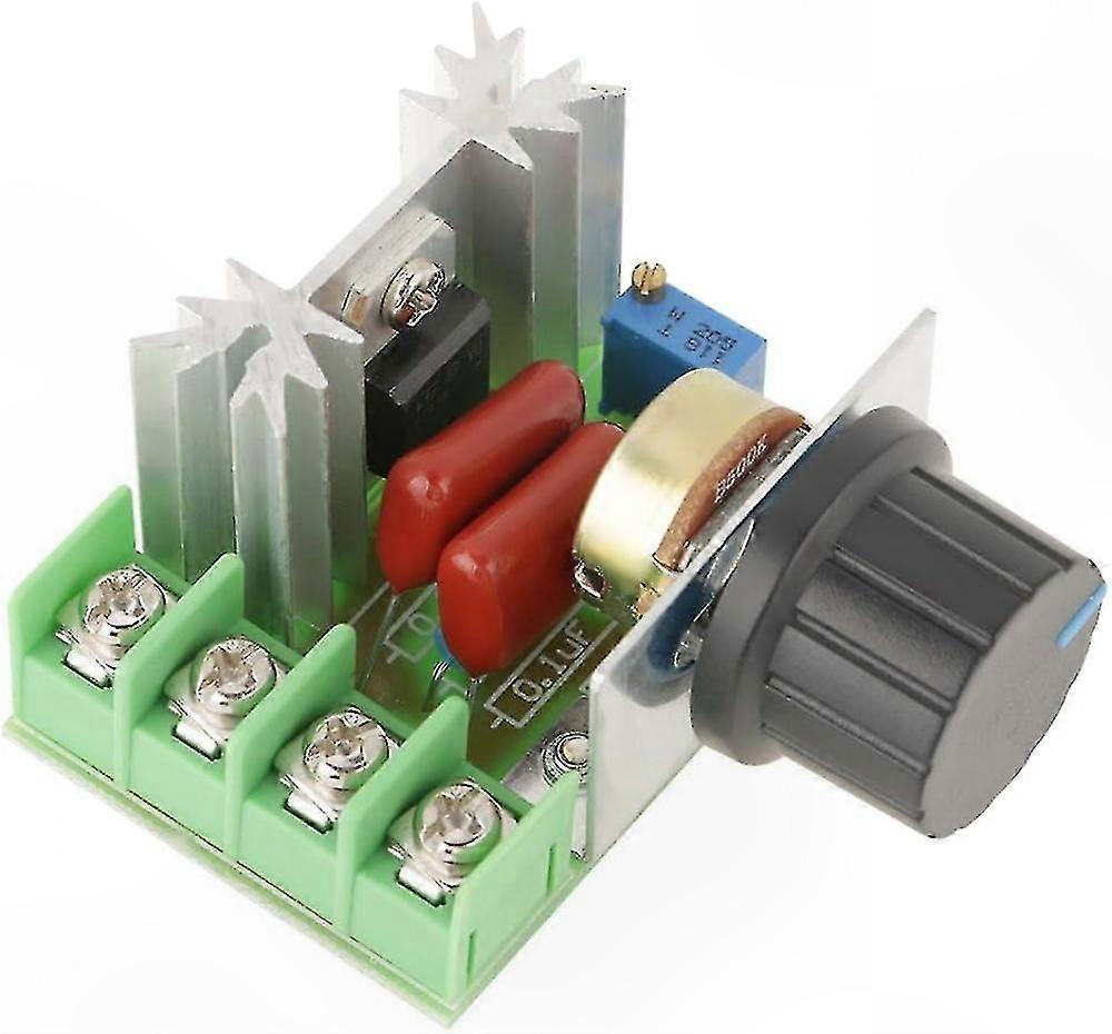 Drehzahlregler Für Wechselstrommotoren, Spannungsregelung Und Led-dimmer Bis 2000 W, 50-220 V, 25 A, Einstellbare Leistungsregelung, Integrierter Dimmer, Für Industrielle Und Private Anwendungen.