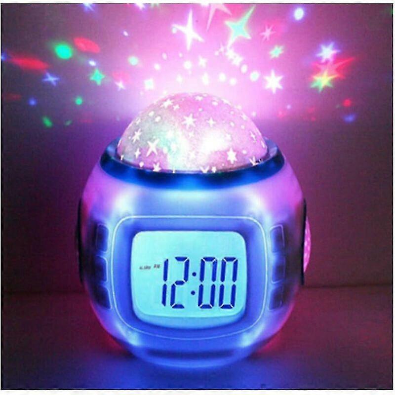 Mini-projektor Mit Wecker Und Sternenlicht Fürs Kinderzimmer, Dekorative Geschenkidee