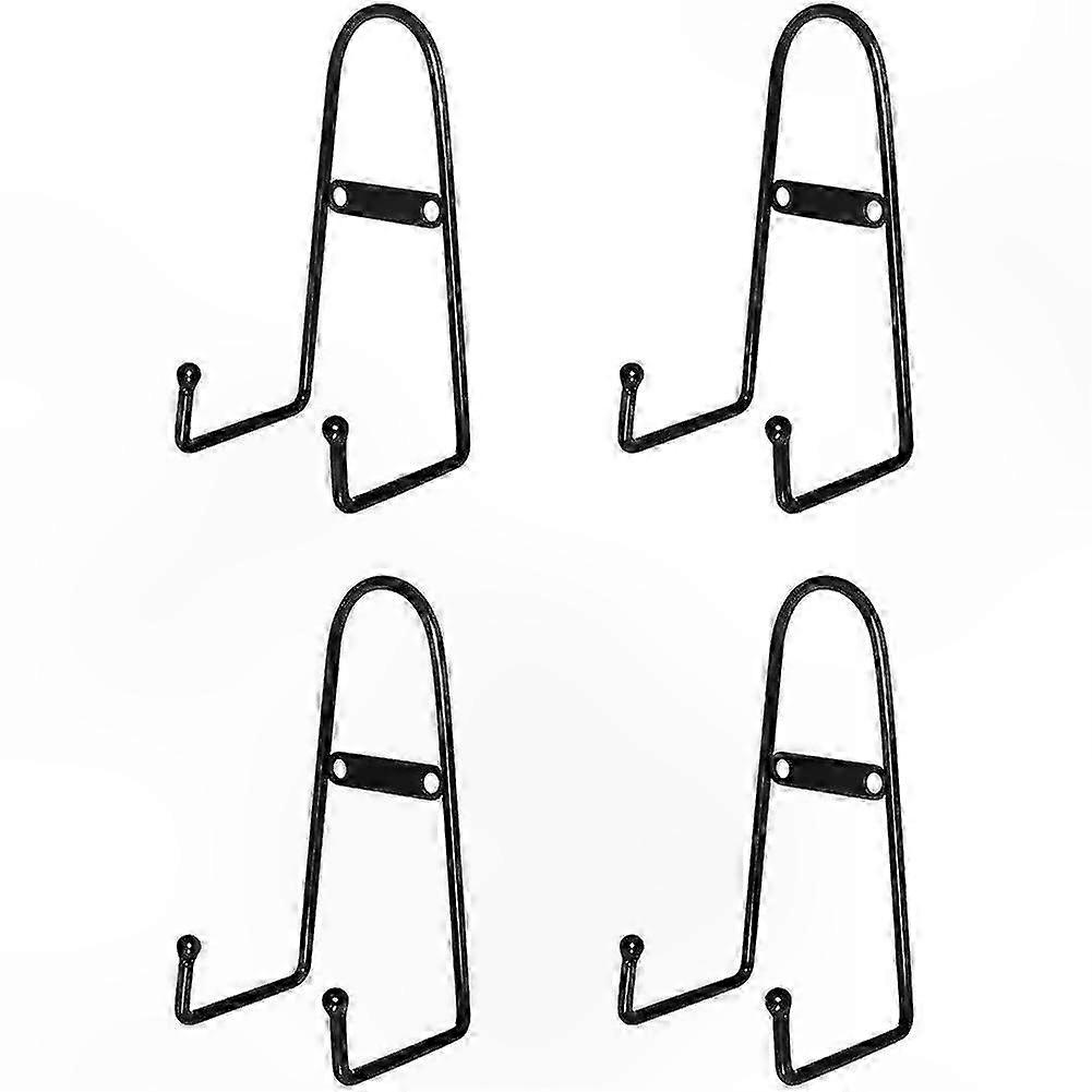 Set Mit 4 Wandtellerhaken, Vertikalen Metallständern, Wandweinregalen, Mittelgroßen, Robusten Tellerhaltern Zur Dekoration
