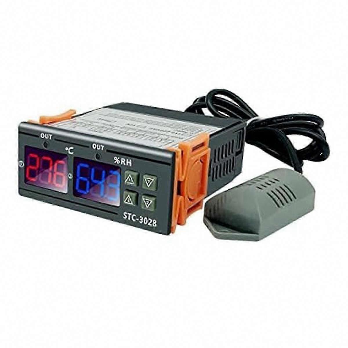 Stc-3028 Dual-display-temperatur- Und Feuchtigkeitsregler, 110–220 V Ac Thermostat-hygrostat, Digitalregler Für Gewächshaus Und Keller