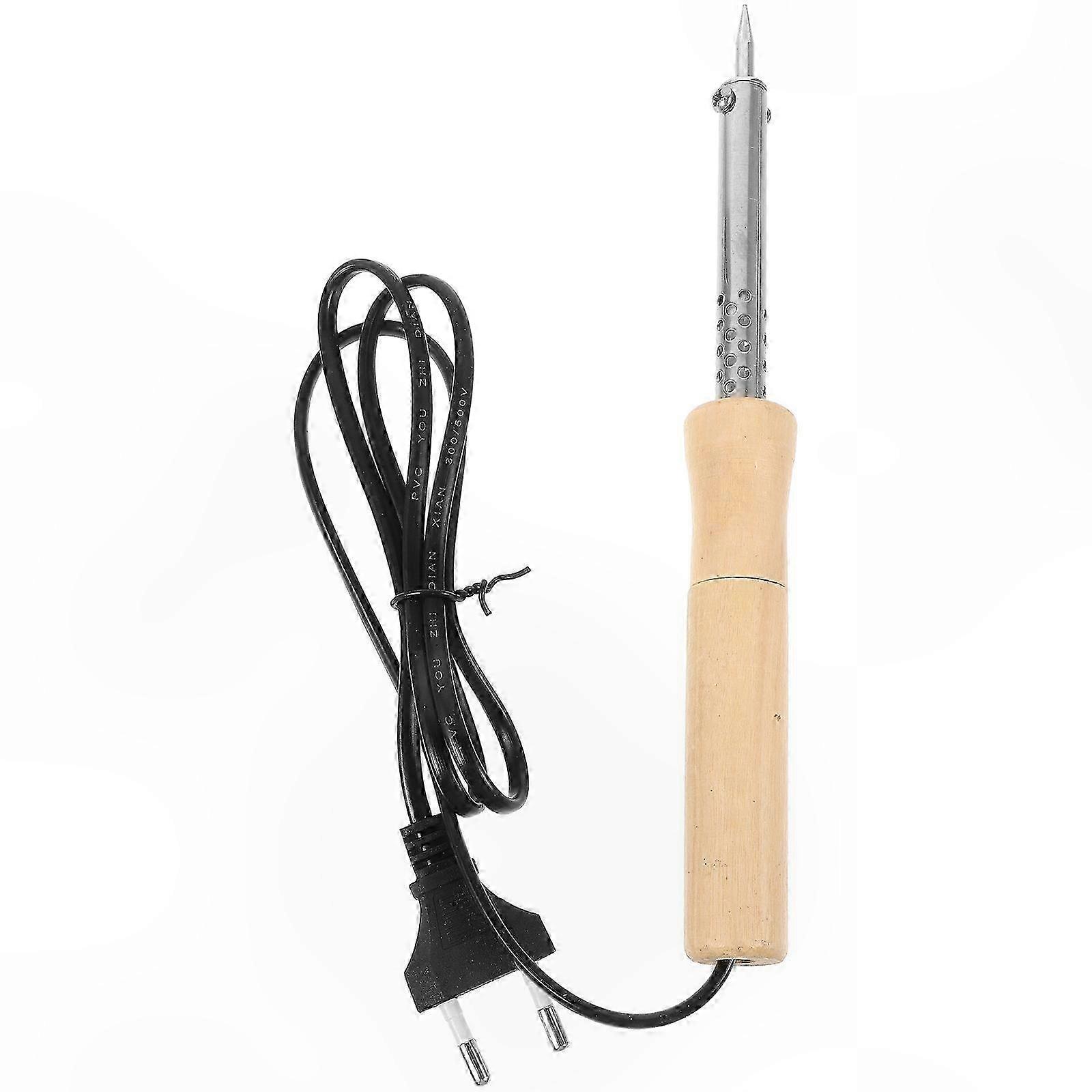 Tragbares Elektrisches Lötset Mit Holzgriff Für Den Heimgebrauch, 1-teiliges Set