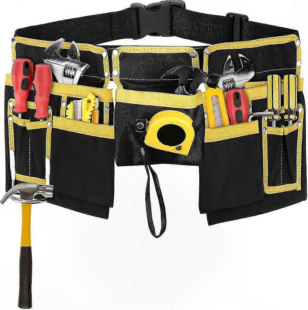 Oxford-arbeitsgürtel Mit 11 Taschen, Hammerschlaufe, Verstellbar Von 76 Bis 114 Cm, Robuste Schnalle Für Baustellen Und Heimwerkerprojekte