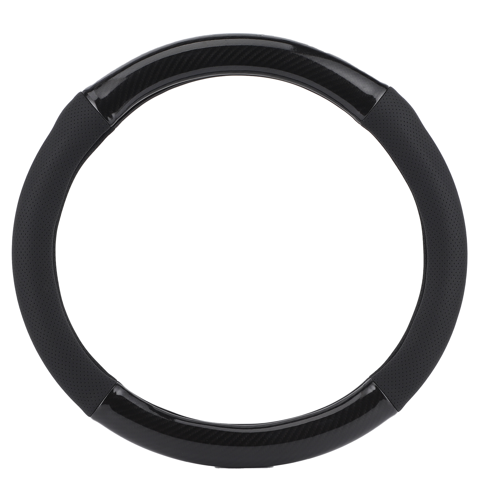Universeller 15-zoll-lenkradbezug Aus Kunstleder In Carbonfaseroptik, Carbonfaser-wassertransfermuster