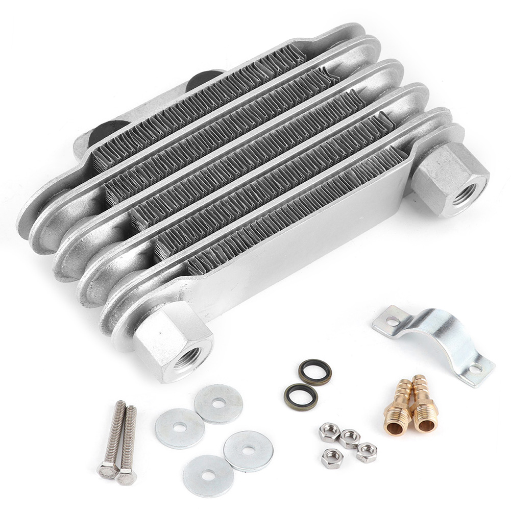 Universal-motorölkühler Mit 5 Reihen Als Ersatz Für 125-250 Cm³ Motorräder, Quads Und Dirtbikes