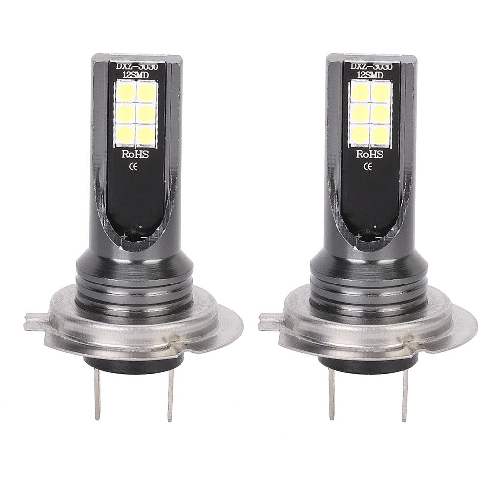 2 Stück H7 12led Nebelscheinwerferlampen 3000k 24w 1000lm Hohe Helligkeit
