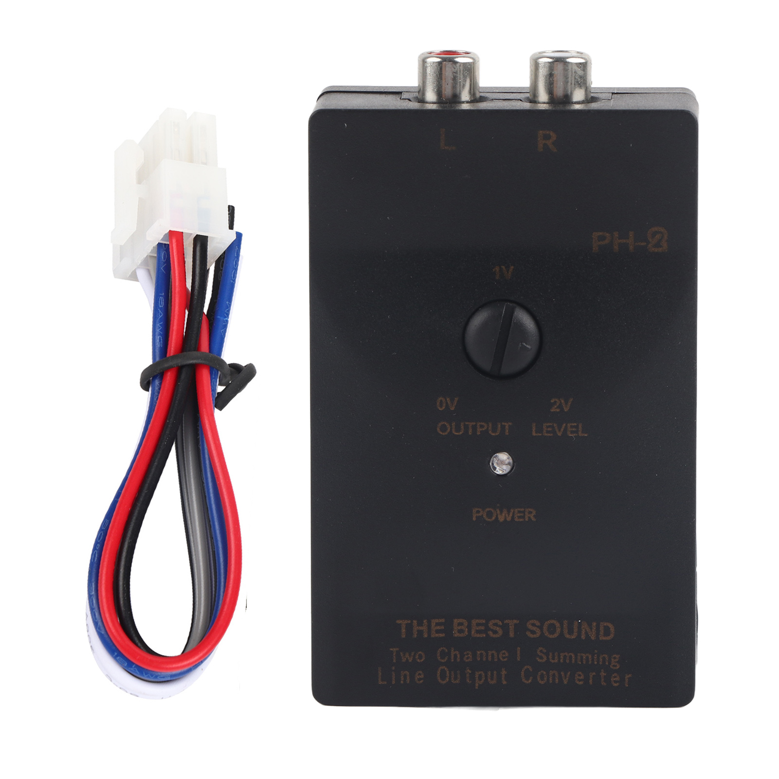 Stereo-hoch-niederpegelwandler Für Autoradios, Rca-ausgang Mit Integrierter Verzögerungsfunktion.