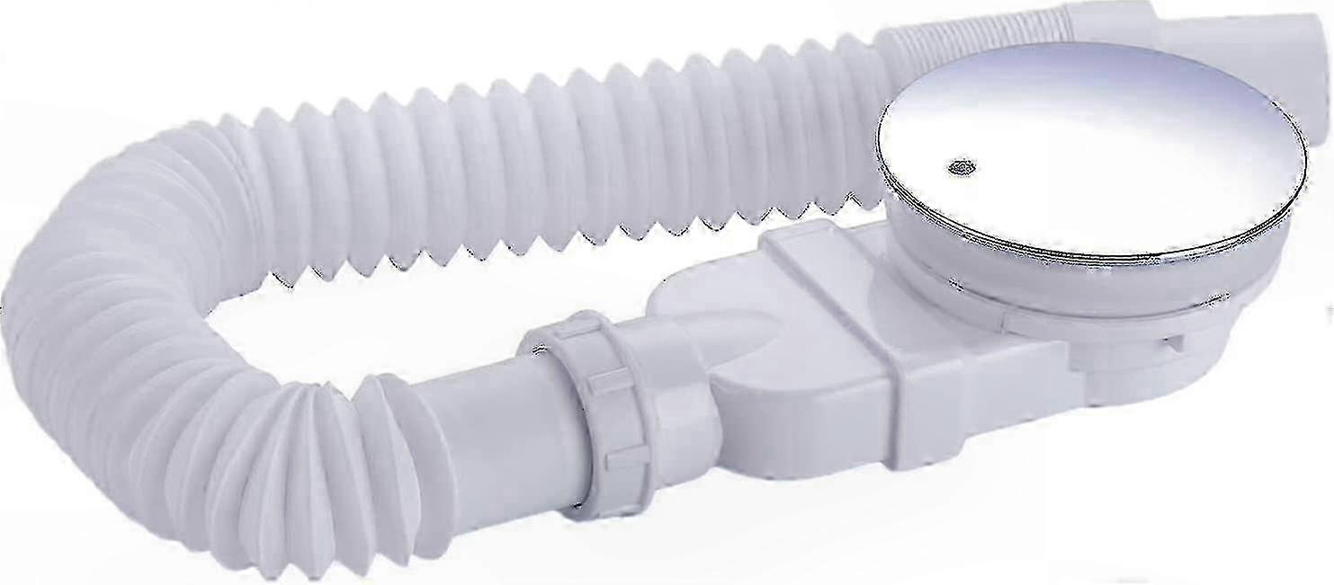 Duschhaube Mit Geruchshemmendem Siphon – 90-mm-flachsystem, Haarfilter Und Flexibler Schlauch Für Duschwannen