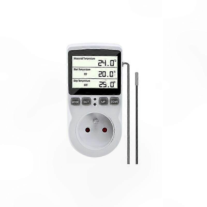 Digitaler Programmierbarer Steckerthermostat Mit Sonde Für Gewächshausheizung Und Aquarienregulierung, Intelligenter Timer
