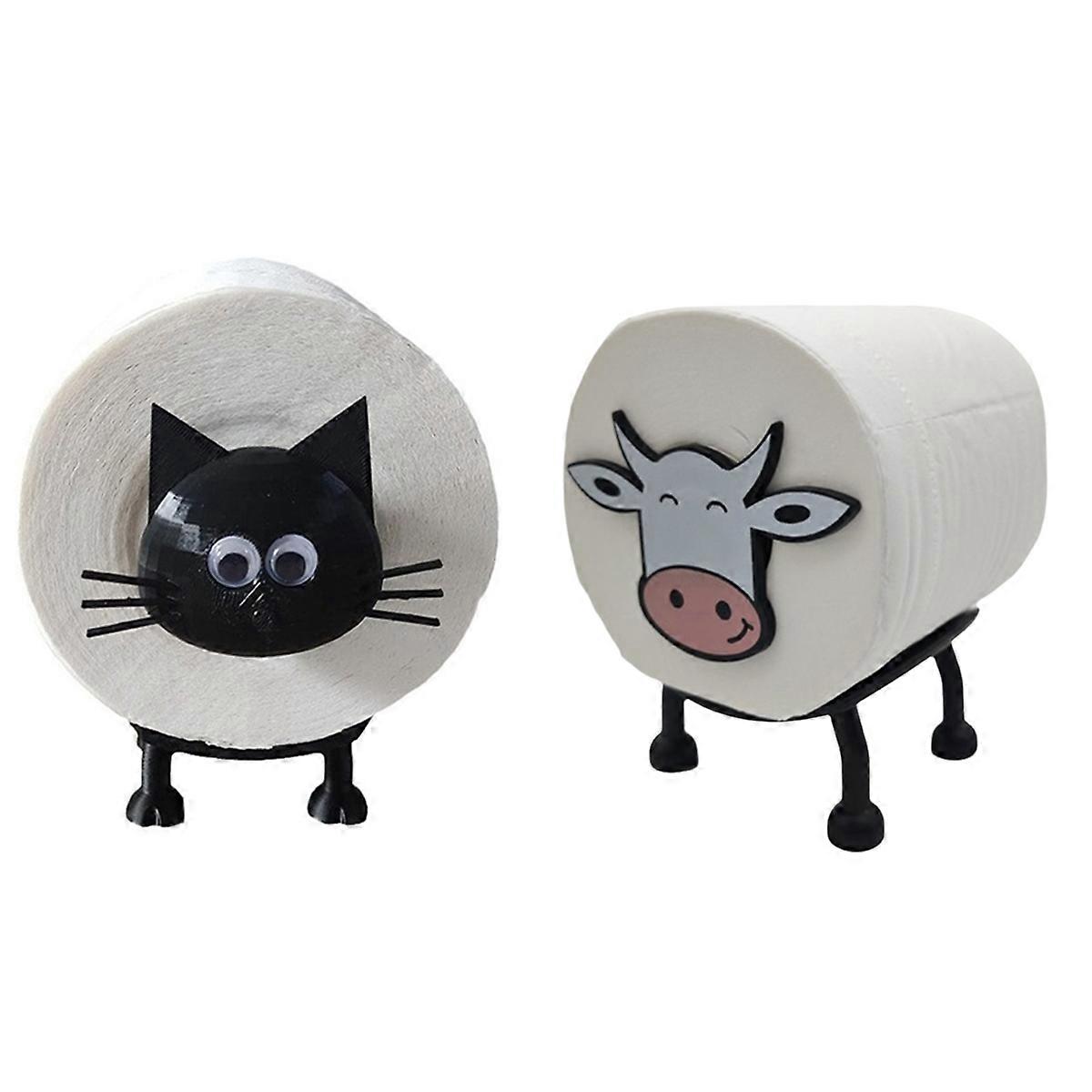 Humorvoller 3d-toilettenpapierhalter, Originell Bedruckter Rollenhalter, Witzige Toilettendekoration, Kreativer Toilettenpapierspender, Zur Wandmontage Oder Als Freistehendes Modell, Robustes Und Leic