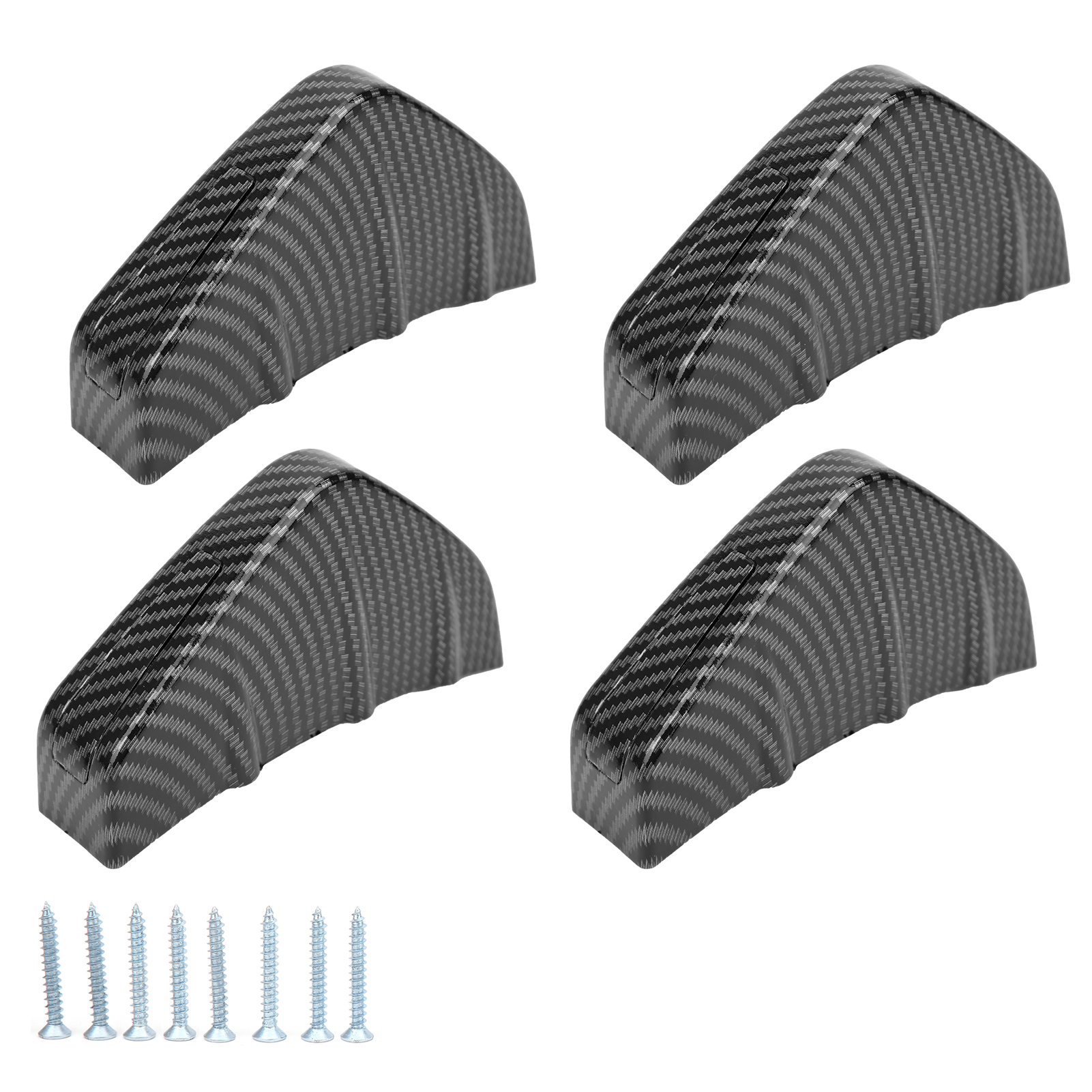 Universeller Heckspoiler In Haifischflossenform, Untere Stoßstangenlippe, Stoßstangendiffusor Mit Schleife, Carbonfaser-optik