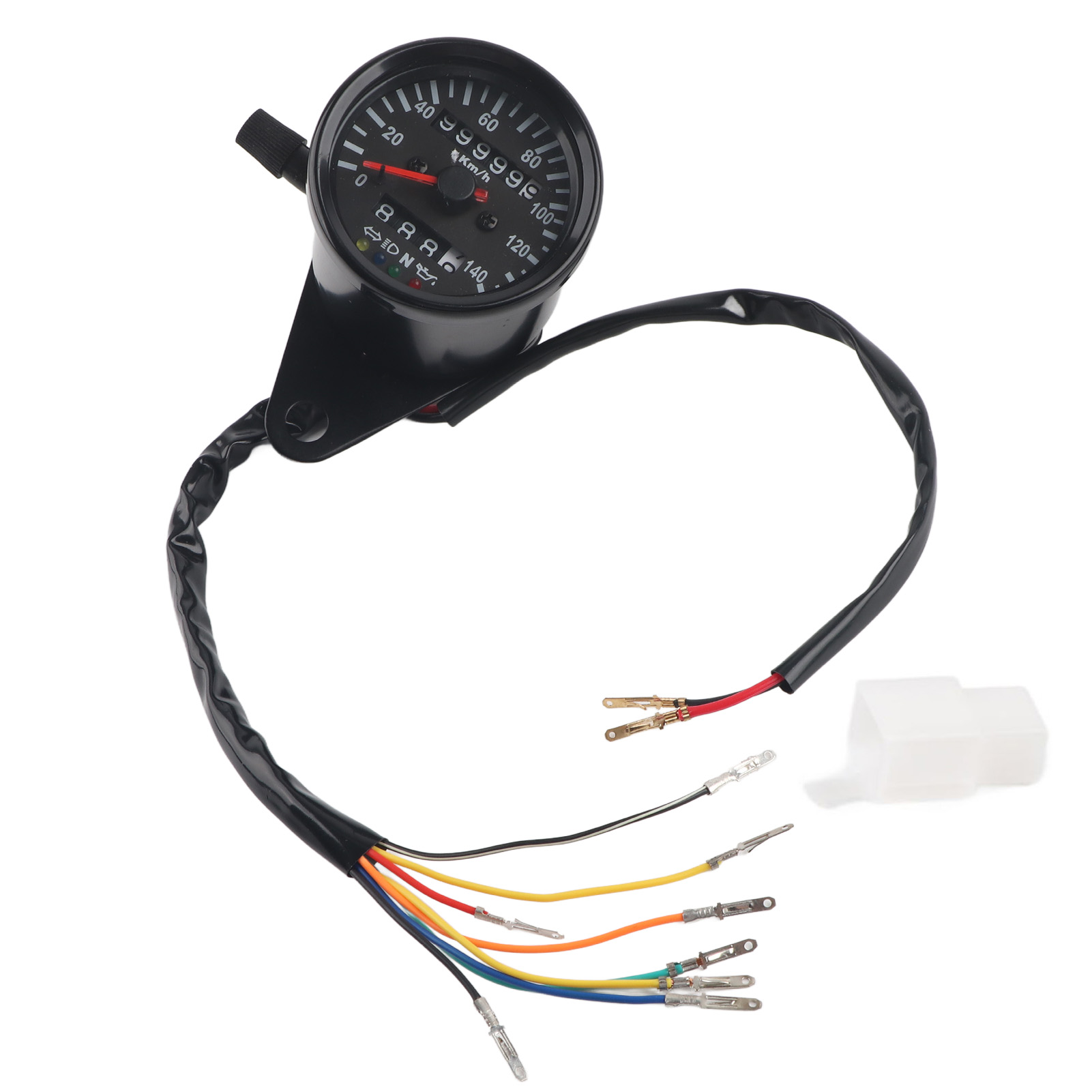 12v Motorrad-doppelkilometerzähler Und Tachometer Mit Led-hintergrundbeleuchtung, Instrumentensatz Für Cafe Racer