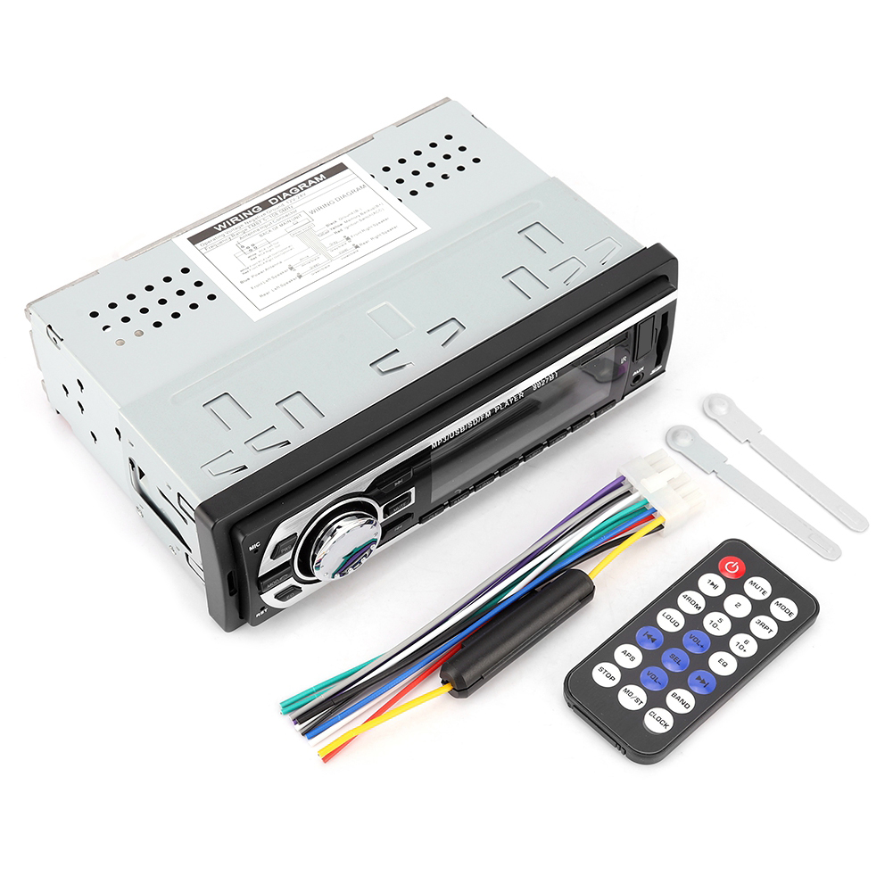 12-v-autoradio Mit Mp3-player, Fm-player, Usb- Und Aux-anschluss, Fernbedienung, Armaturenbrett-audioempfänger Und Autoradio-player