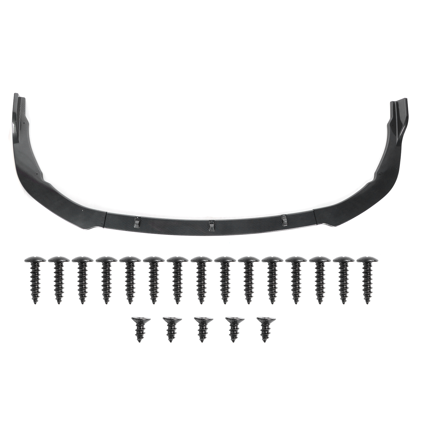 Frontstoßstangenspoilerlippe Im Carbonfaser-stil, 3-teiliges Set, Kompatibel Mit Camry Sx Se 2018-2019