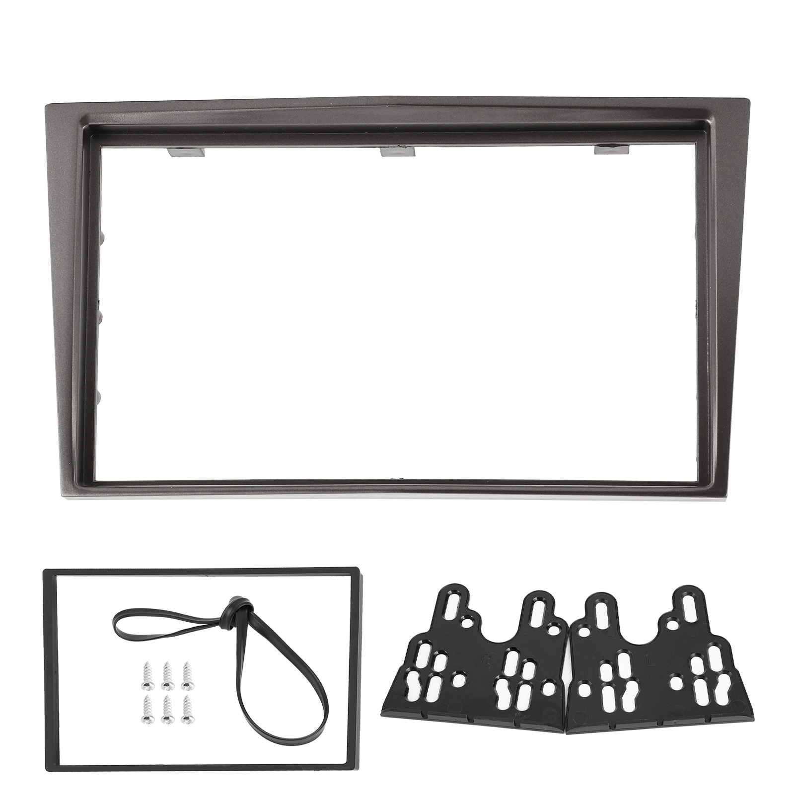 2din Audio-navigationsrahmen Für Opel Vectra/astra/zafira Ab 2006 - Zentrale Bedienblende, Silbergrau.
