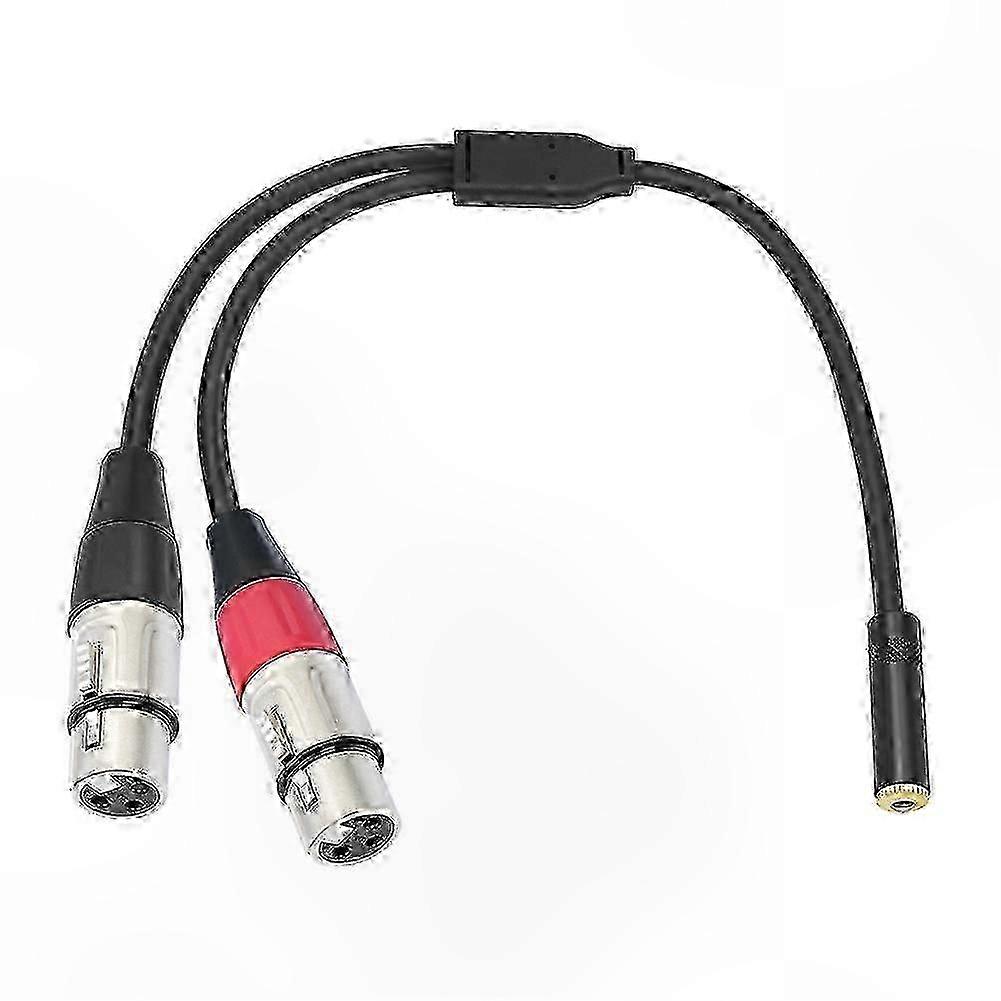 Xlr-mikrofonbuchse Auf 3,5-mm-stereo-miniklinken-adapterkabel Für Mobilgeräte, Aufnahmegeräte Und Pcs, Zuverlässige Audioverbindung
