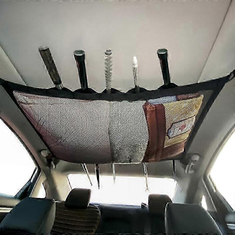 Gepäcknetz Für Autodach – Verstellbare Aufbewahrungstasche, Reisegepäck-organizer, Netztasche Für Zubehör, 2-teilig