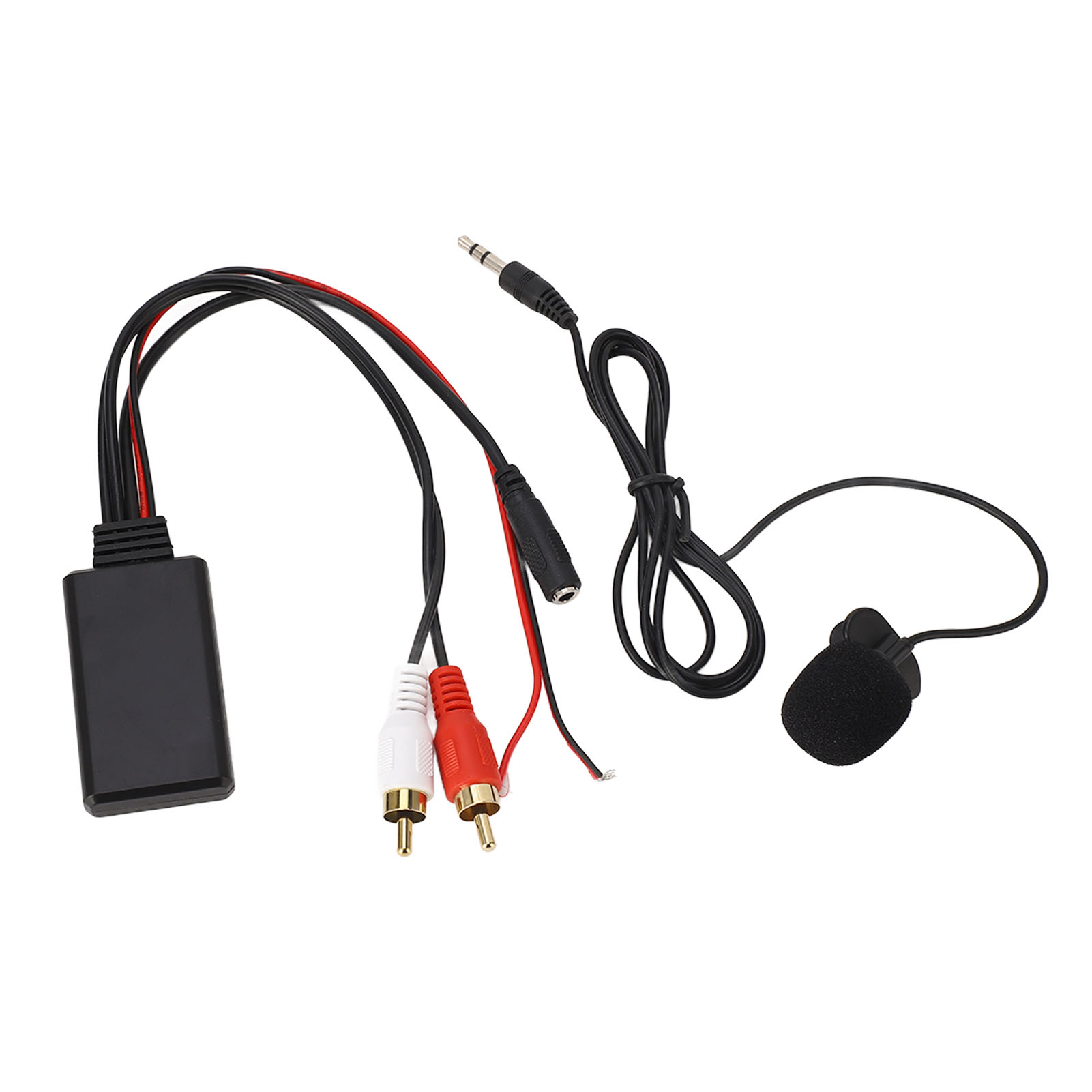Bluetooth-modul Mit Rca-adapter, 2 Kabeln Und Freisprechmikrofon Für Alpine Pioneer Autoradios