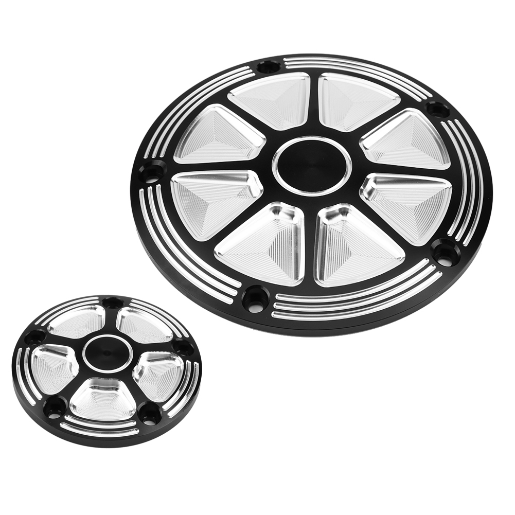 2-teiliger Cnc-gefräster Aluminium-motordeckel Für Derby-zündzeitpunktverstellung, Road King, Softail, Dyna