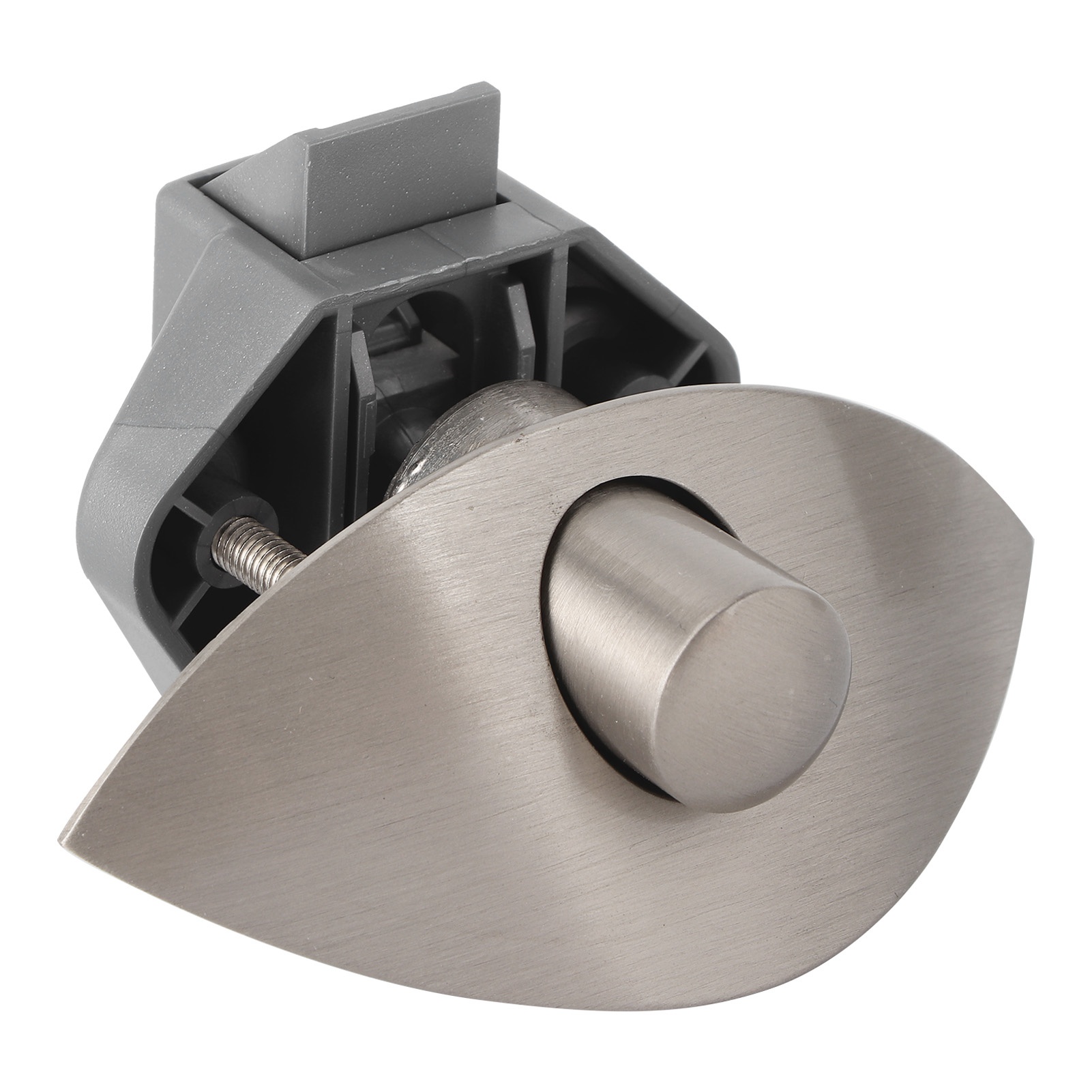 Schublade Mit Abschließbarem Knauf Für Schranktüren, Druckverschluss Für Boote/wohnmobile, Holz 12–25 Mm, Gebürstetes Silber