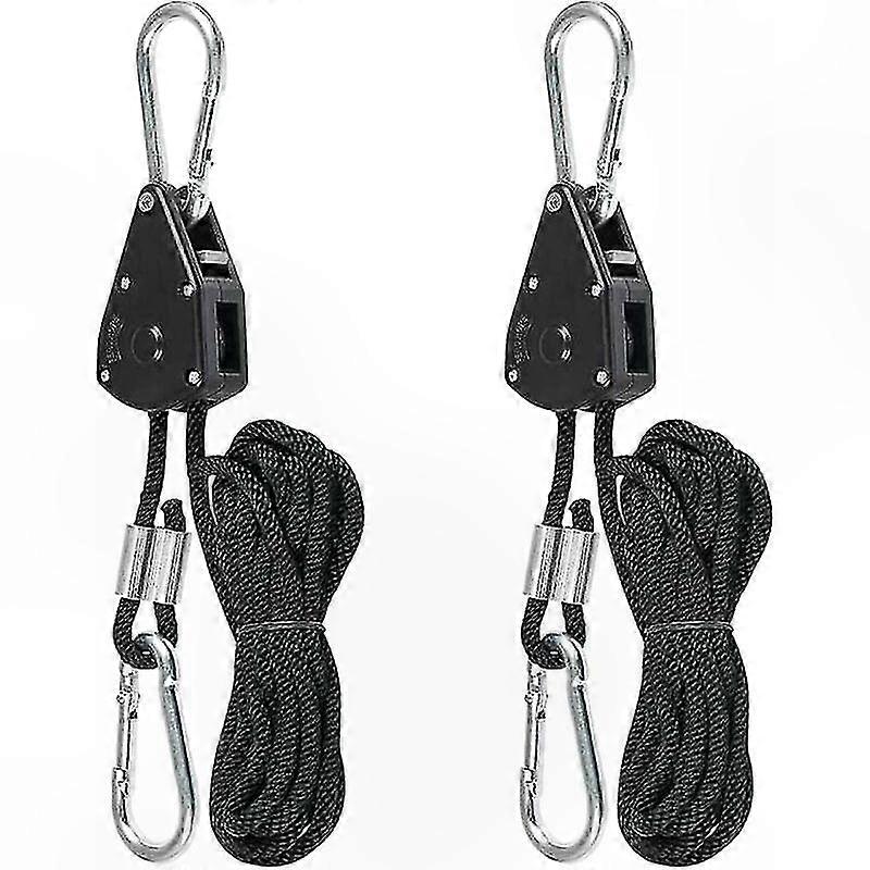 Hochleistungs-spanngurte Mit Haken, Verstellbares Seilzugsystem, 2er-set (2,4 M)