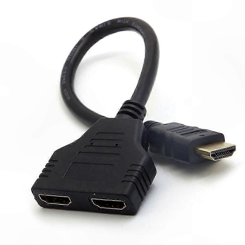 Hdmi 1080p Stecker Auf Zwei Buchsen Adapter, Videosignalverteiler, Dual-monitor-anschlusskabel