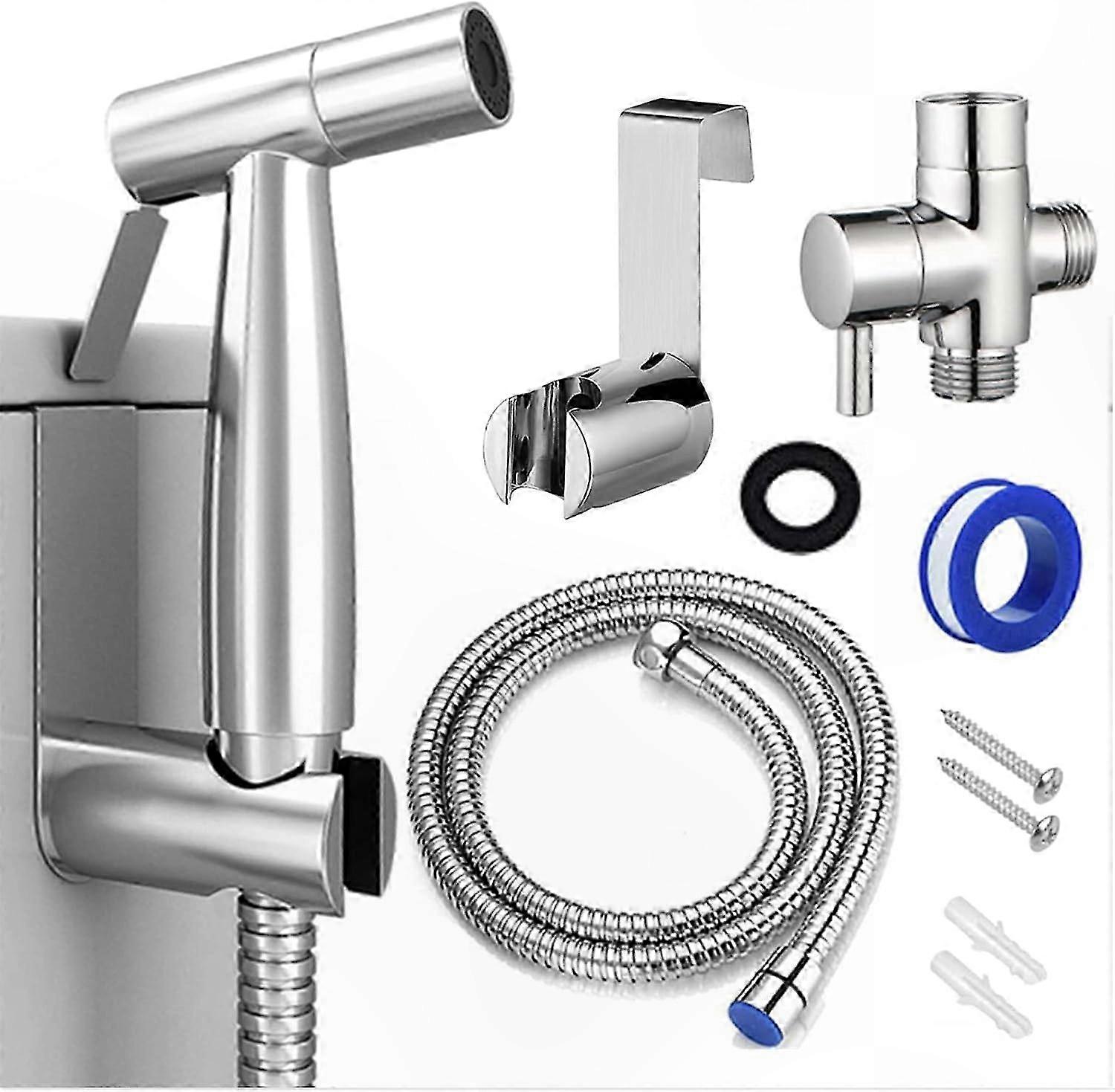 Verstellbares, Tragbares Bidet-duschset Zur Reinigung Von Toilette Und Stoffwindeln Mit Leistungsstarker Jet-funktion