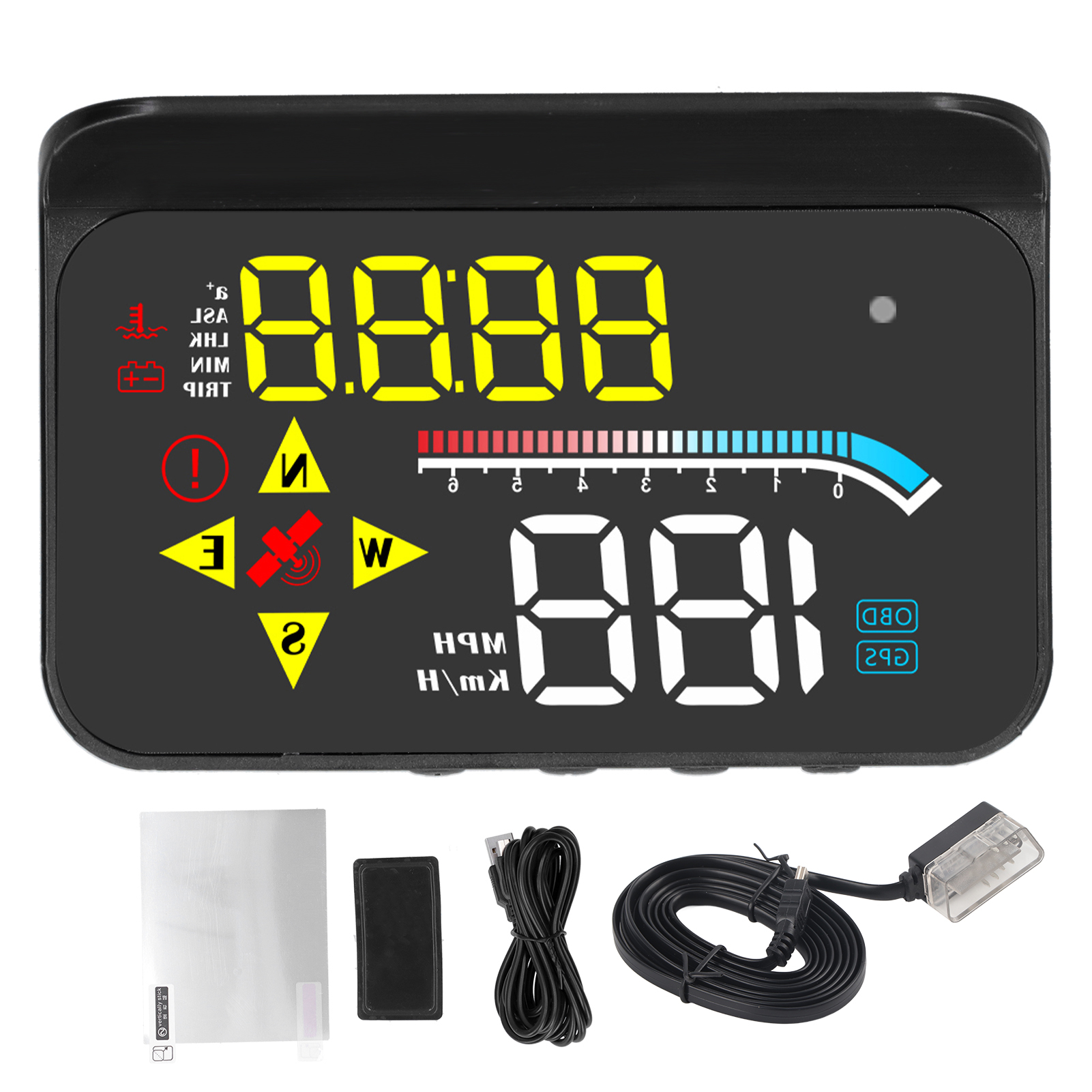 Universelles Obd2-gps-head-up-display, Digitaler Geschwindigkeitsprojektor Für Autos, Auto-hud-system