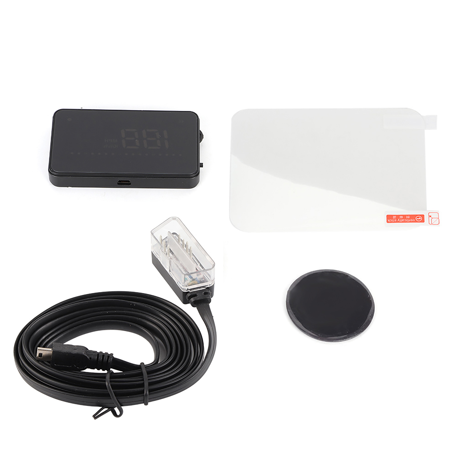 A200 Universelles 3,5-zoll-head-up-display Mit Tachometer Und Windschutzscheibenprojektion (obd2)