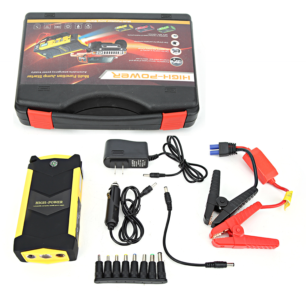 Starthilfe-set Für Autos Mit Led-ladegerät, Externer 100-240-v-batterie Und Us-stecker
