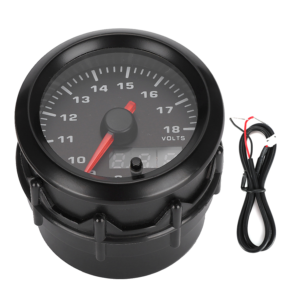 2-zoll-52-mm-autovoltmeter Mit Led-anzeige, 7 Farben, Digitalanzeige, Spannungsmesser, Tuningteil