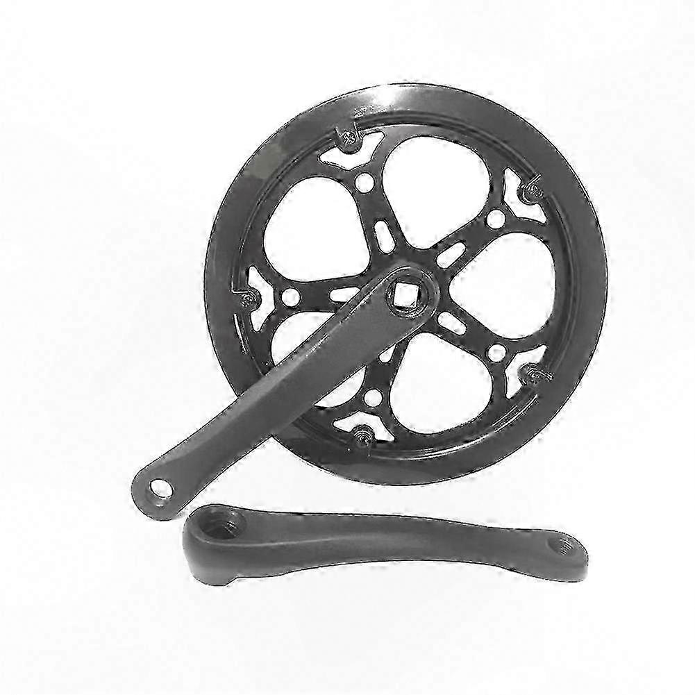 52t 170mm Kurbelgarnitur Für Falträder, Kettenblatt Mit Diamantlochverzahnung, Robuste Singlespeed-kurbel, Robuste Citybike-schaltung, 52-zahn-170mm-kurbelsatz.