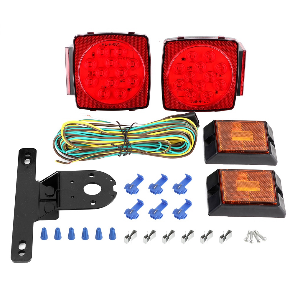 4-teiliges Set Rechteckiger Led-rückleuchten, 12 V, Extrem Hell, Wasserdicht, Für Anhänger/lkw