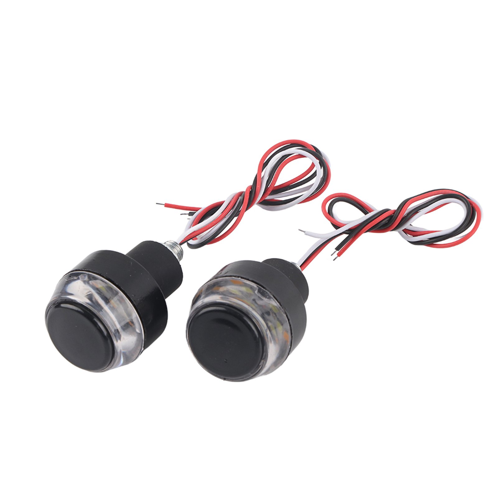2x 12v Led-blinker Für Motorradlenker, Universelle Klemmblinker Am Lenkerende