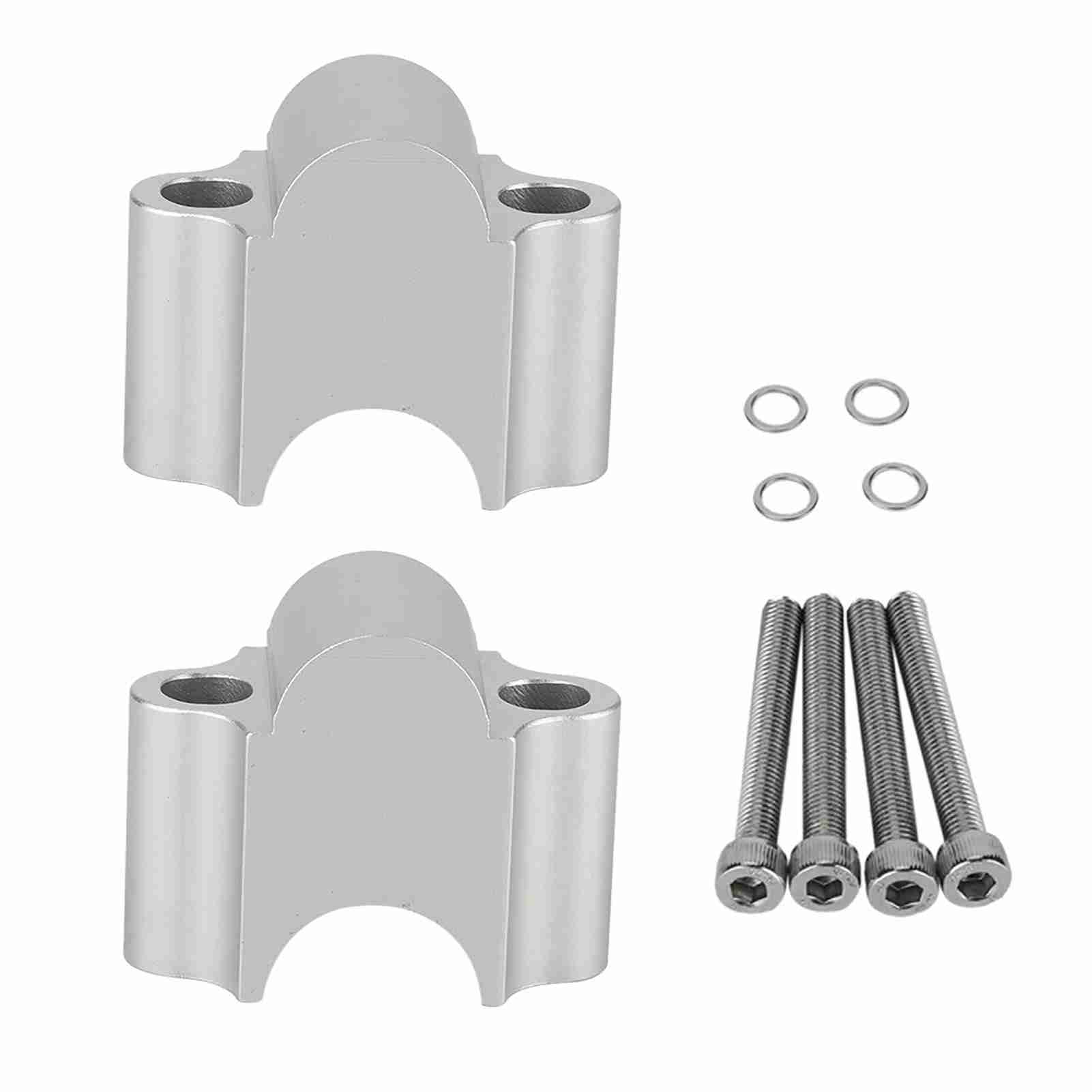 Universelle 22-mm-7/8-zoll-lenkererhöhungen Aus Aluminiumlegierung Für Motorräder, Verchromte Erhöhungshalterung