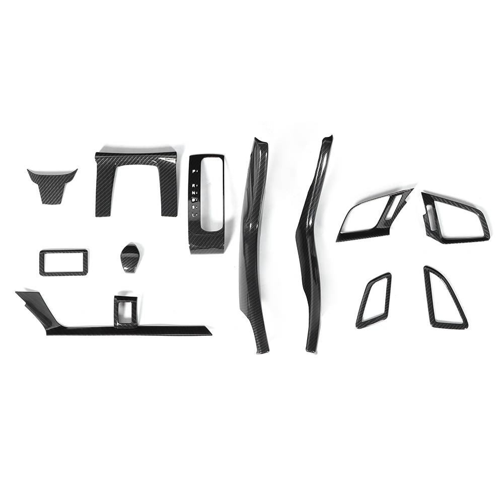 12-teiliges Carbon-zierleisten-set Für Honda Civic 10e 2016-2019, Lüftungsgitterabdeckung, Schalthebel, Innenausstattung.