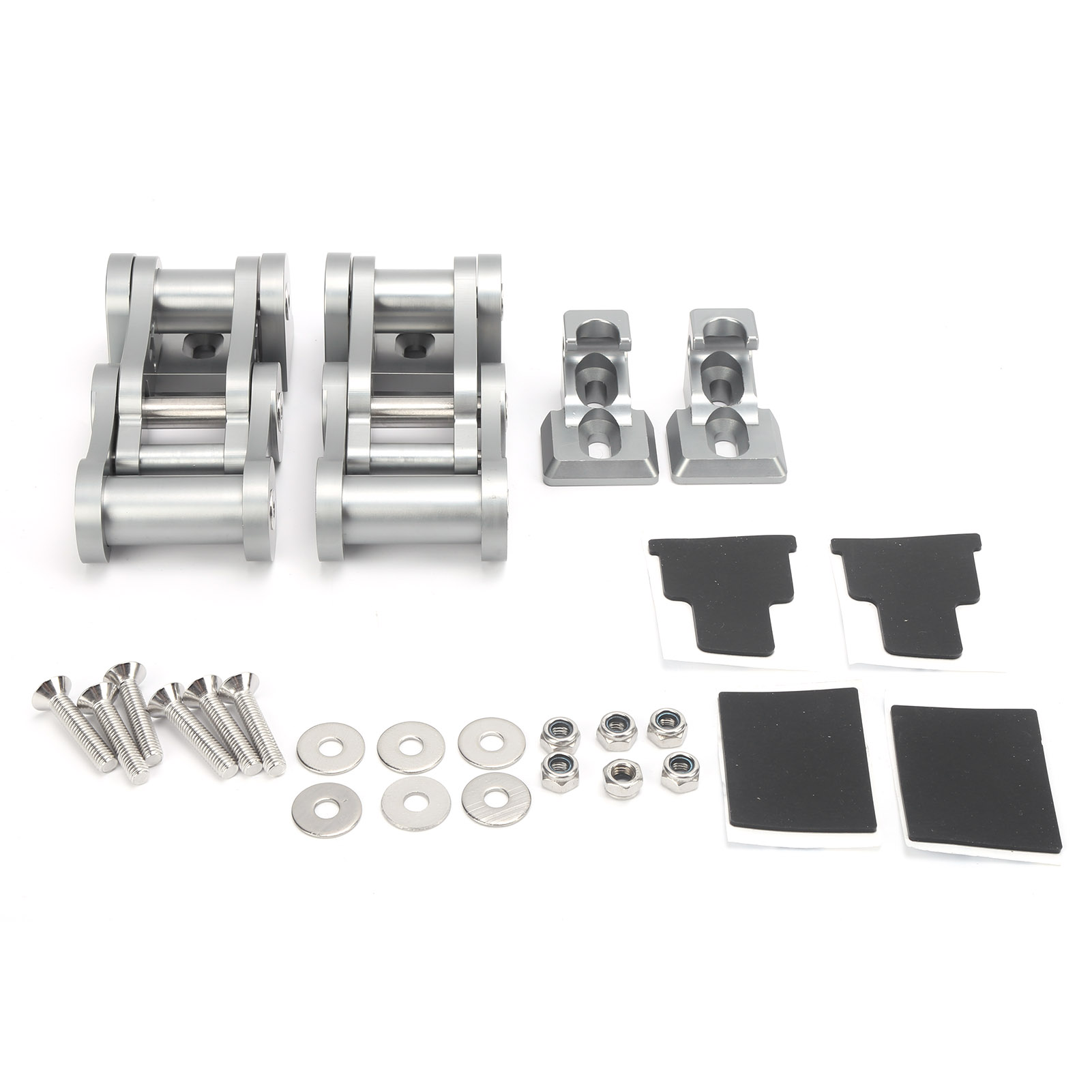 Cnc-gefräste Motorhaubenverschlüsse Aus Aluminiumlegierung Für Jeep Wrangler Jk Jku 2007-2018, Titanfarben, Verstellbarer Motorhaubenverschluss
