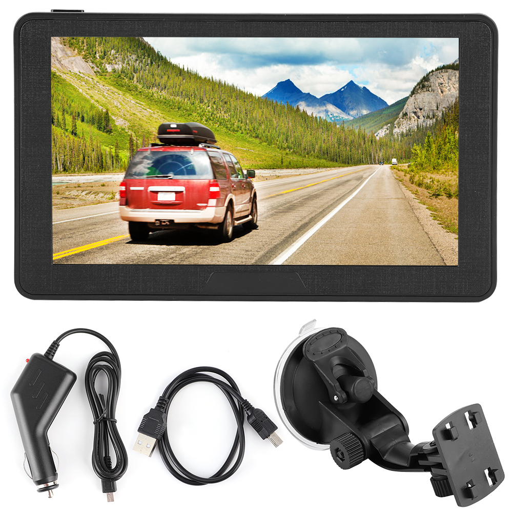 Tragbares 7-zoll-gps-navigationsgerät, 256 Mb Ram, 8 Gb Speicher, Hd-kapazitiver Bildschirm, Navigationssystem Mit Europakarte Für Das Auto.