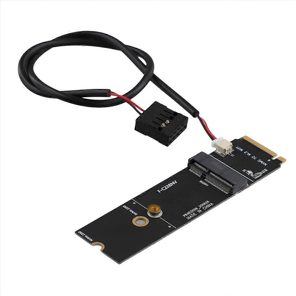 M.2 A+e Auf M.2 M Bluetooth-wlan-adapter, Wlan-karte Für Key Connector, Dual-use-kit, Laptop-kompatibel, Geringe Latenz, Hohe Geschwindigkeit, Keine Zusätzlichen Treiber Erforderlich