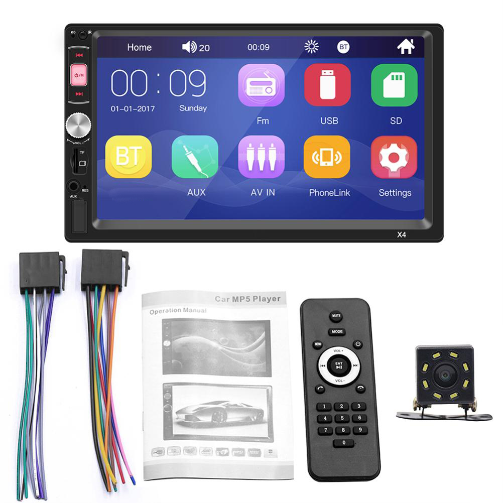 2-din-autoradio Mit 7-zoll-bildschirm, Bluetooth, Mp5-player, Gps Und Audiosystem
