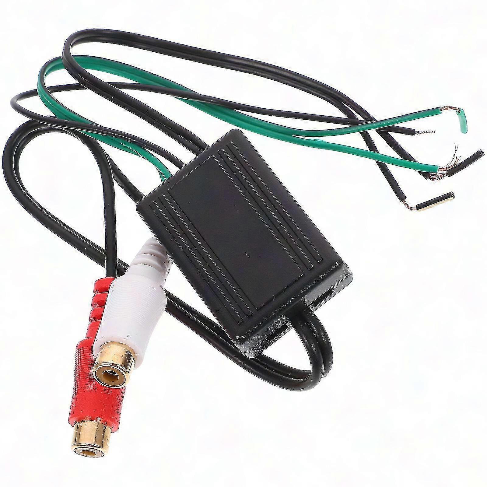 Rca-zu-lautsprecherkabel-konverter, Low-level-zu-high-level-line-adapter Für Subwoofer, Stereoausgang, 2 Kanäle, Optimale Audioqualität