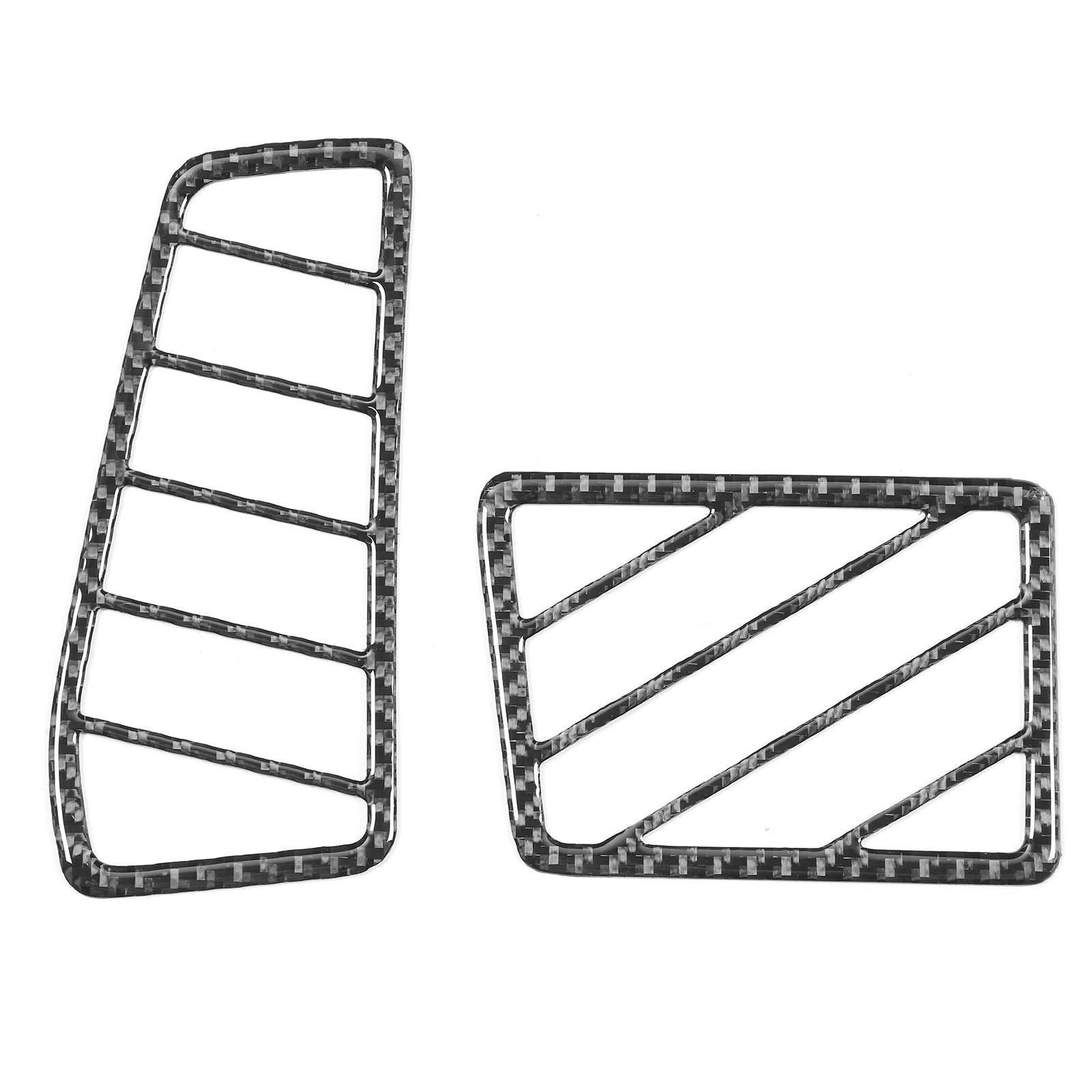 2 Zierteile Aus Kohlefaser Für Die Seitlichen Lüftungsdüsen Im Innenraum, Kompatibel Mit Dodge Challenger Linkslenker (baujahre 2008–2014)