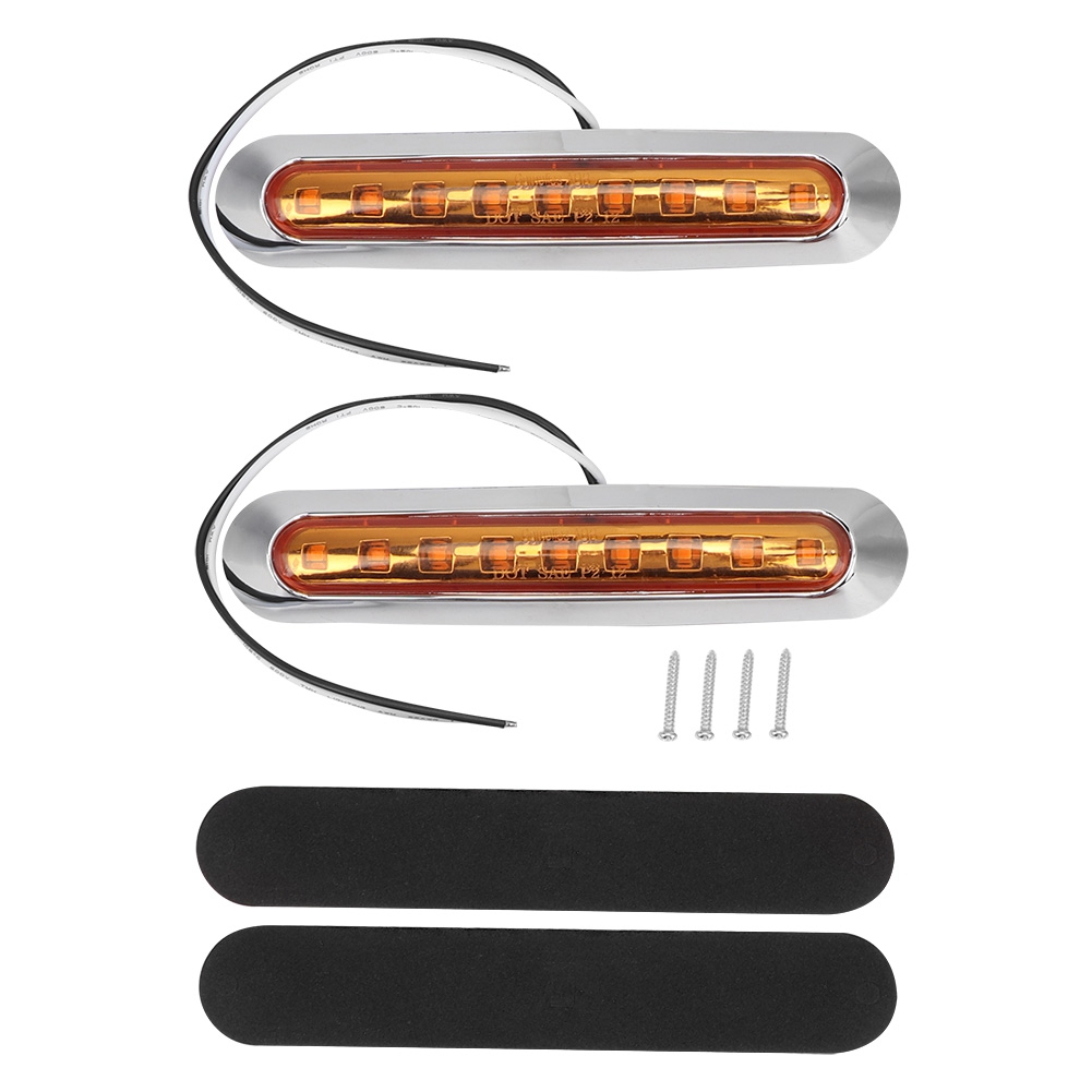 2 X 9 Led-seitenmarkierungsleuchten, Blinker Und Warnleuchten Für Lkw-anhänger