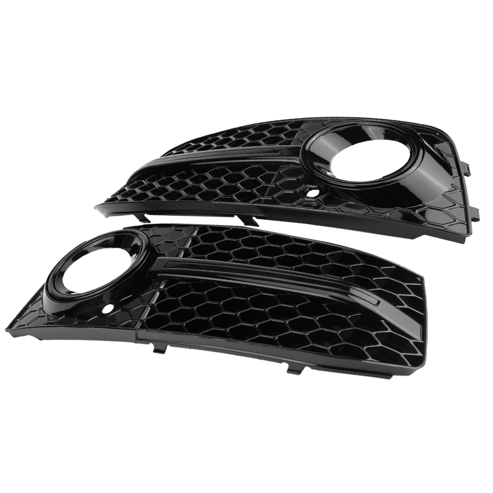 2-teiliger Nebelscheinwerfergrill Im Rs4-stil, Glänzend Schwarz, Für Audi A4 B8 2009-2012
