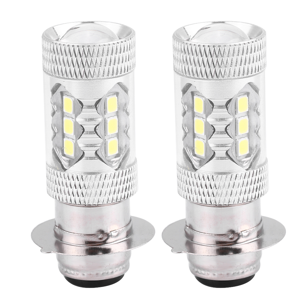 2 Superhelle 80-w-led-lampen Für Motorradscheinwerfer, Weißes Licht, Einfache Umrüstung