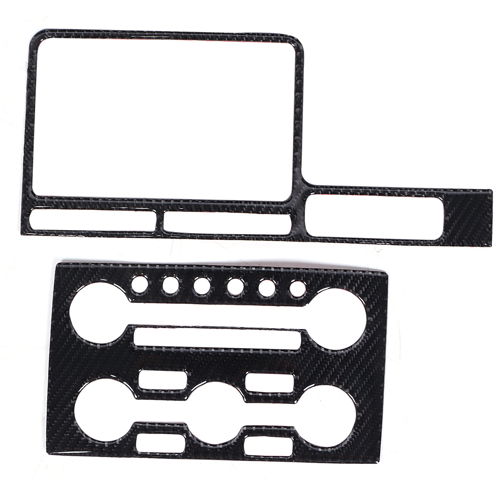 Satz Aus 2 Carbonfaser-zierteilen Für Die Mittlere Navigationskonsole Des Nissan Gtr R35 2008-2016, Rechtslenker.