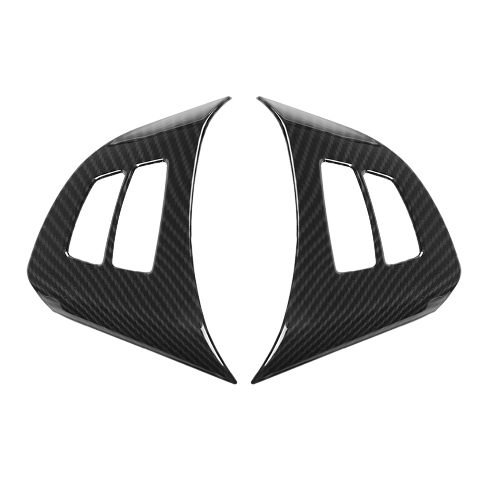 2 Lenkradknopf-rahmenblenden In Carbonfaser-optik Für Bmw X5 E70 2008-2013