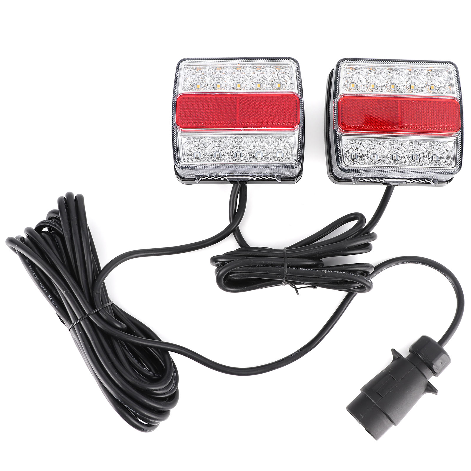 1 Set Mit 2 Magnetischen Led-anhängerleuchten, Rücklichtpanel Mit 10-meter-kabel