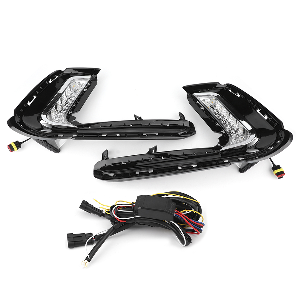 Paar Led-tagfahrlichter/blinker/nebelscheinwerfer, Kompatibel Mit Hyundai Elantra 2017-2018