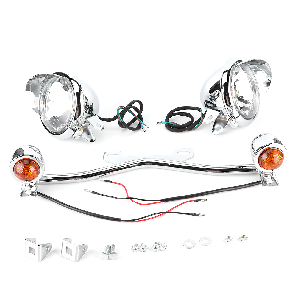 Dc12v Motorrad-nebelscheinwerfer Und Blinker, Kompatibel Mit Honda Shadow Vt 750 1100 Vtx 1300 1800