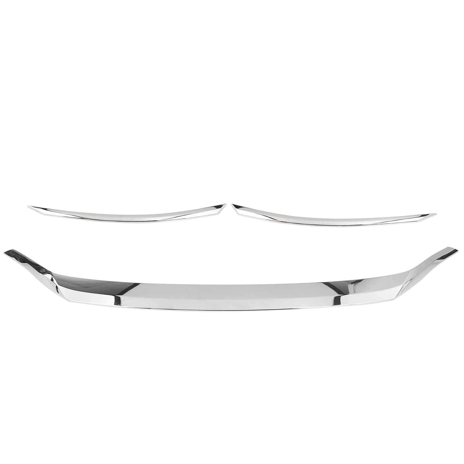 3 Galvanisierte Frontgrillblenden Für Harrier Venza Xu80 2020 2021 Motorhaube - Schutzleisten
